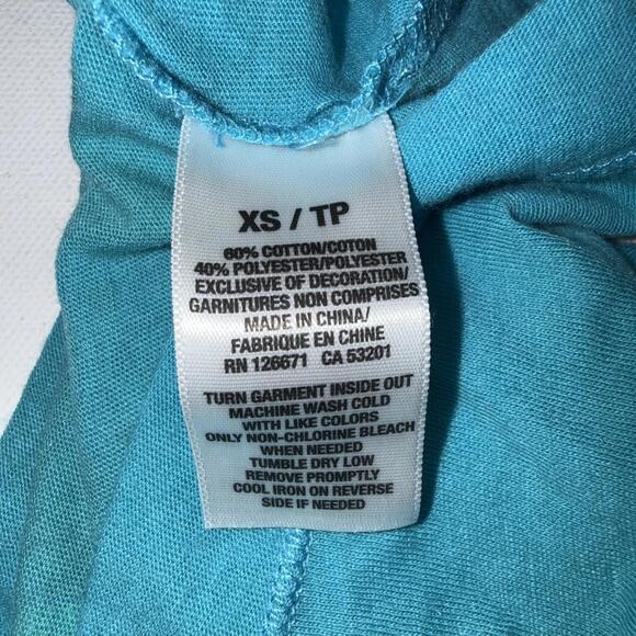 Y2K Vintage Aeropostale Blue Green Embroidered Logo Cross Cross Tank Top - Picture 12 of 15